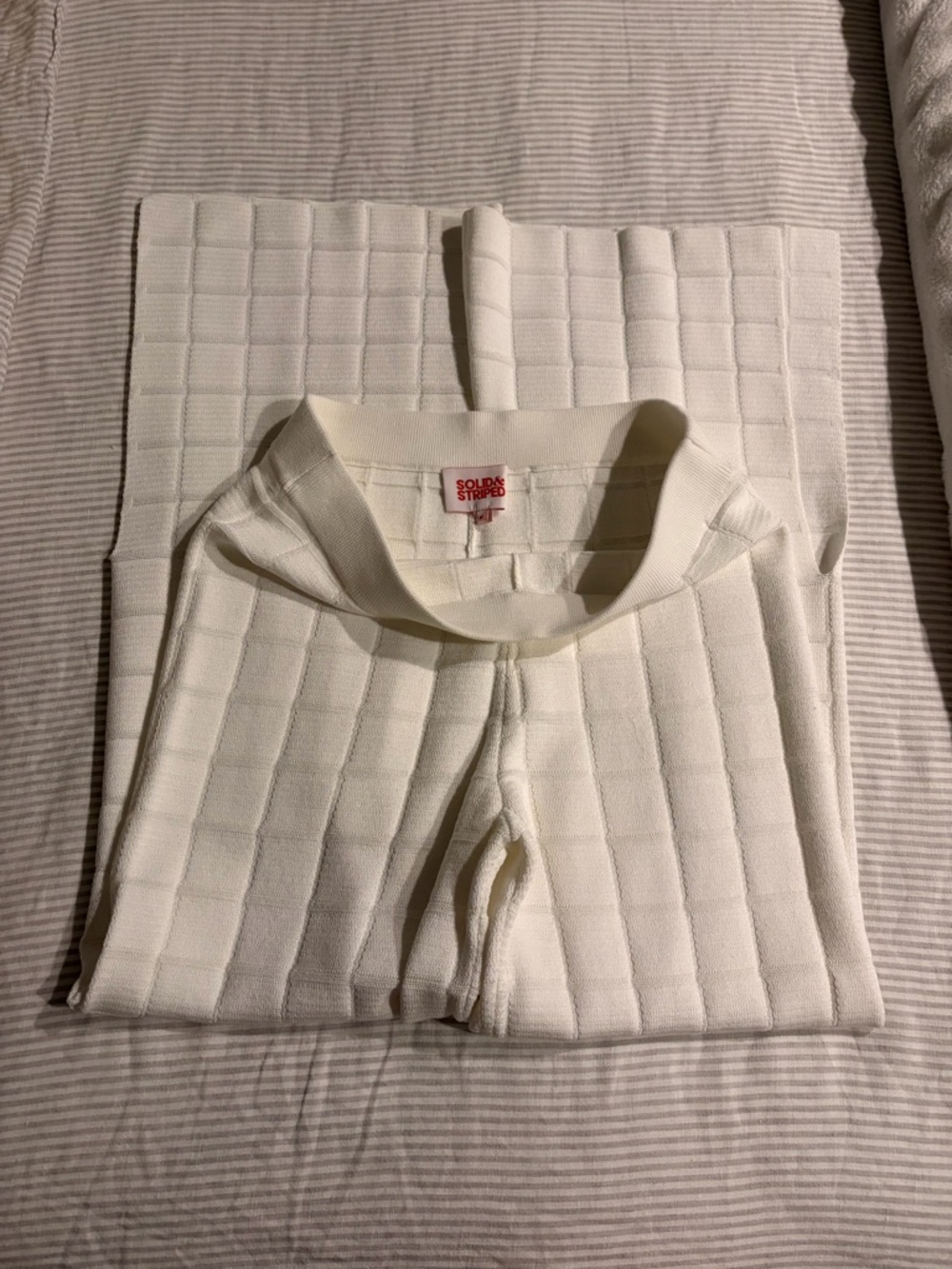 White Textured Knit Set - Picture 2 of 3